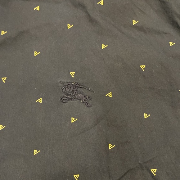 Burberry Long Sleeve Navy Blue Shirt Size XL Made in Italy - Picture 2 of 8